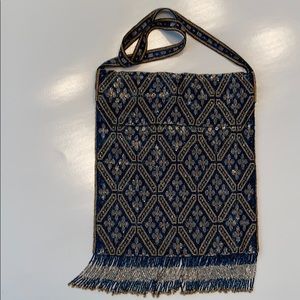 Victorian beaded antique vintage seed bead purse